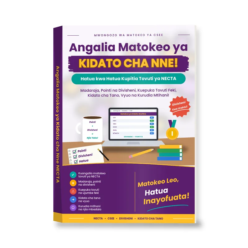 Angalia Matokeo ya Kidato cha Nne NECTA