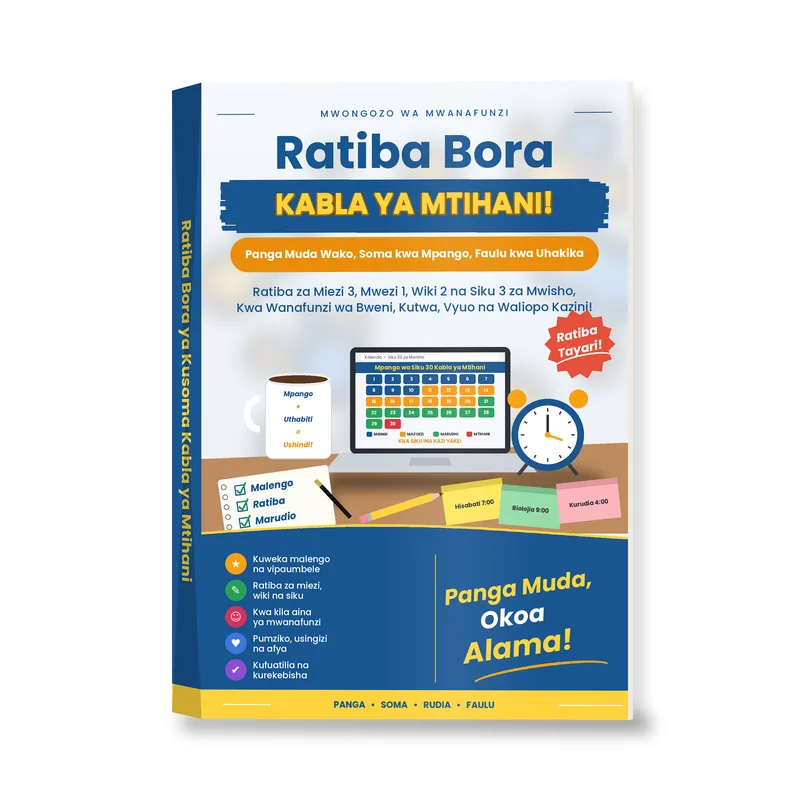 Ratiba Bora ya Kusoma Kabla ya Mtihani  Short description: